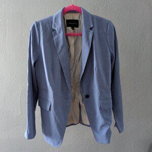 Women's Banana Republic Chambray Blue Blazer Sz 10
